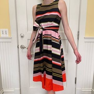 Colorful stripes Ann Taylor dress